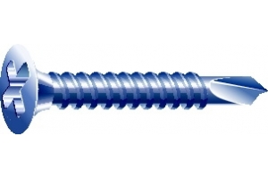 鑽尾喇叭頭自攻螺絲 (電鍍鋅層)