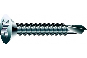 Philips Flat Head Self-Drilling Screw (410 Stainless Steel)