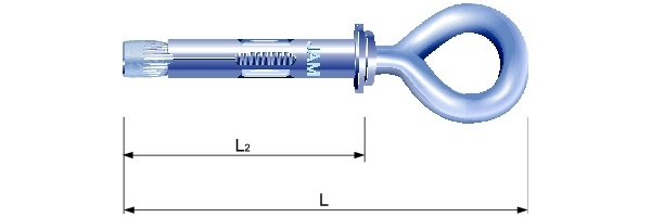 JAM-SE 套筒拉脹式膨脹圈 (電鍍鋅層)
